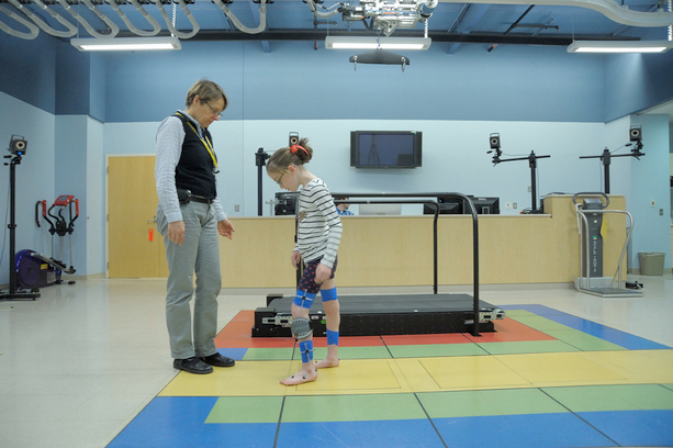 Girl in physical therapy